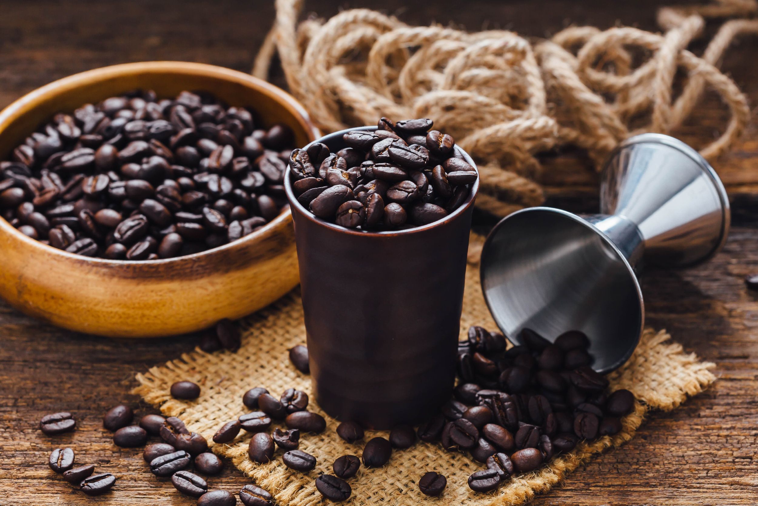 smak kawy - ziarna kawy